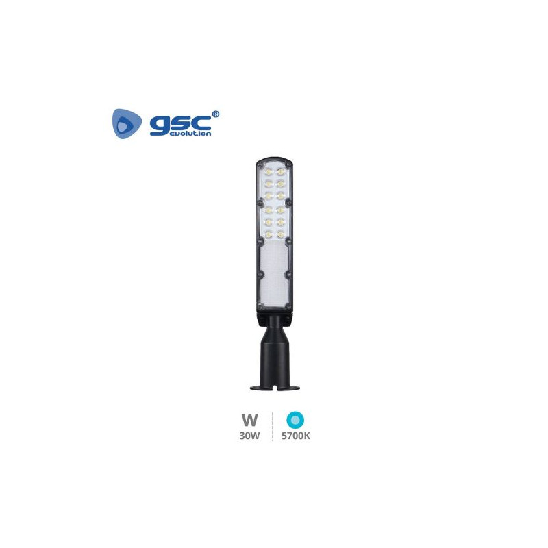 Farola LED 30w 5700K 2700Lm Diámetro 67x424x76mm IP65 Kudat GSC