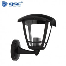 Farol jardín E27 IP44 60w brazo abajo Aluminio Negro Serie Barli  GSC C1/12