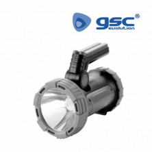 Linterna de mano LED RECARGABLE 5w 400Lm +5w 150Lm Foco con trípode / powerbank GSC C1/8