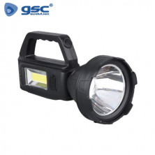 Linterna LED RECARGABLE 3w 210Lm + 3w 150Lm multiusos powerbank GSC C1/50