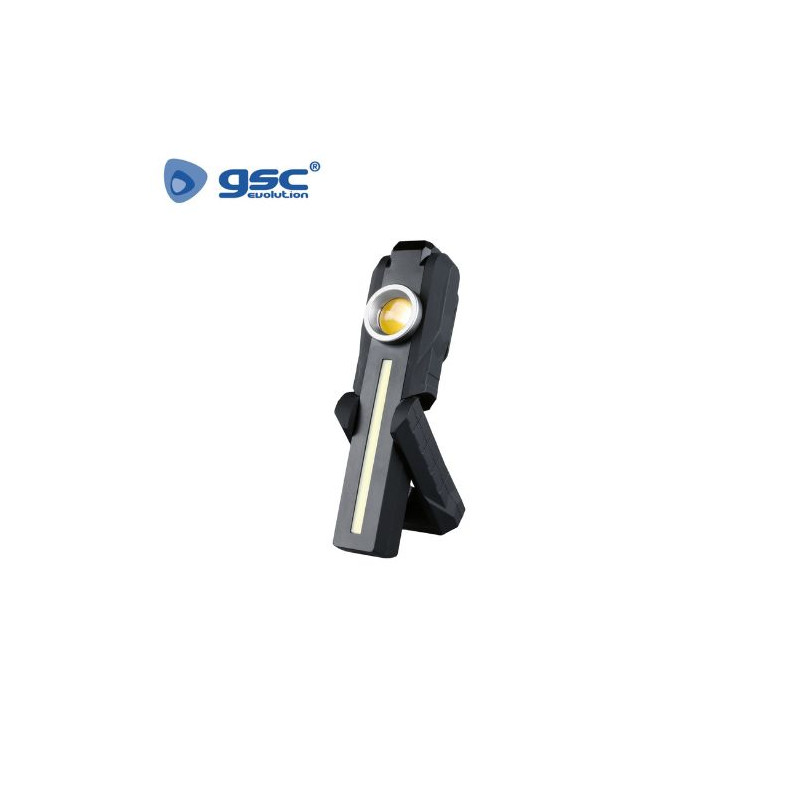 Linterna de trabajo LED RECARGABLE 5W 350Lm + 3w 50Lm Caja 6 unds. (Precio por unidad) GSC C6/48