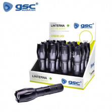 Linterna de mano LED 10w 450Lm Funciona a pilas Caja 12 unidades (Precio por unidad) GSC C12/48