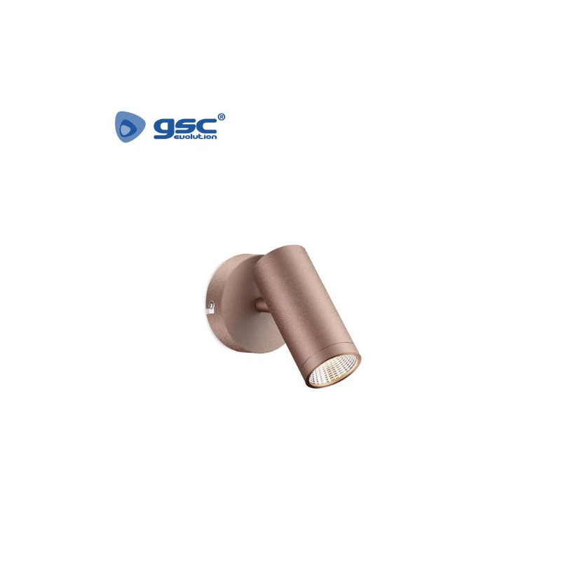 Foco techo/pared Simple lineal GU10 60w Cobre Diámetro 43x142mm GSC UUS