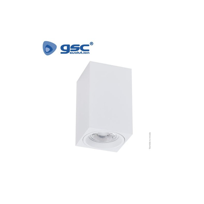 Foco techo GU10 Cuadrado Máx. 10w Blanco Mate Sehay IP20 GSC (A) /60