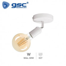 Foco de techo simple E27 Blanco Sarkka GSC C1/50