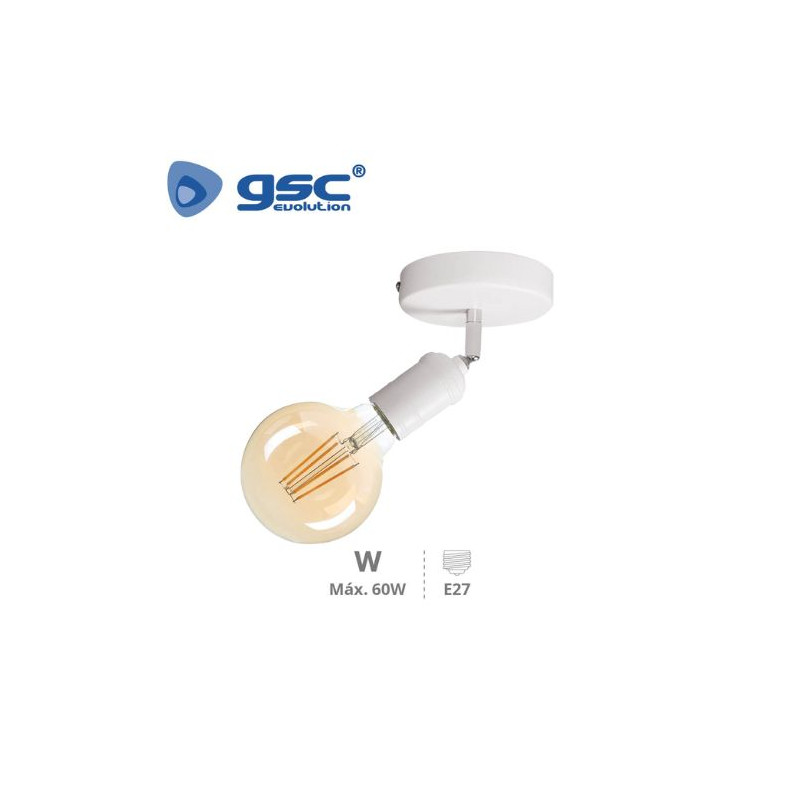 Foco de techo simple E27 Blanco Sarkka GSC C1/50