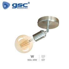 Foco de techo simple E27 Níquel Sarkka GSC /50