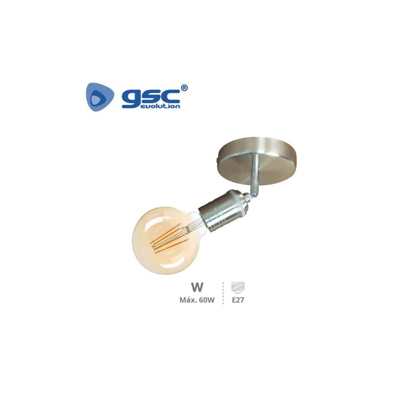 Foco de techo simple E27 Níquel Sarkka GSC /50