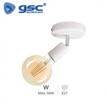 Foco de techo simple E27 Blanco Kestila GSC C1/50
