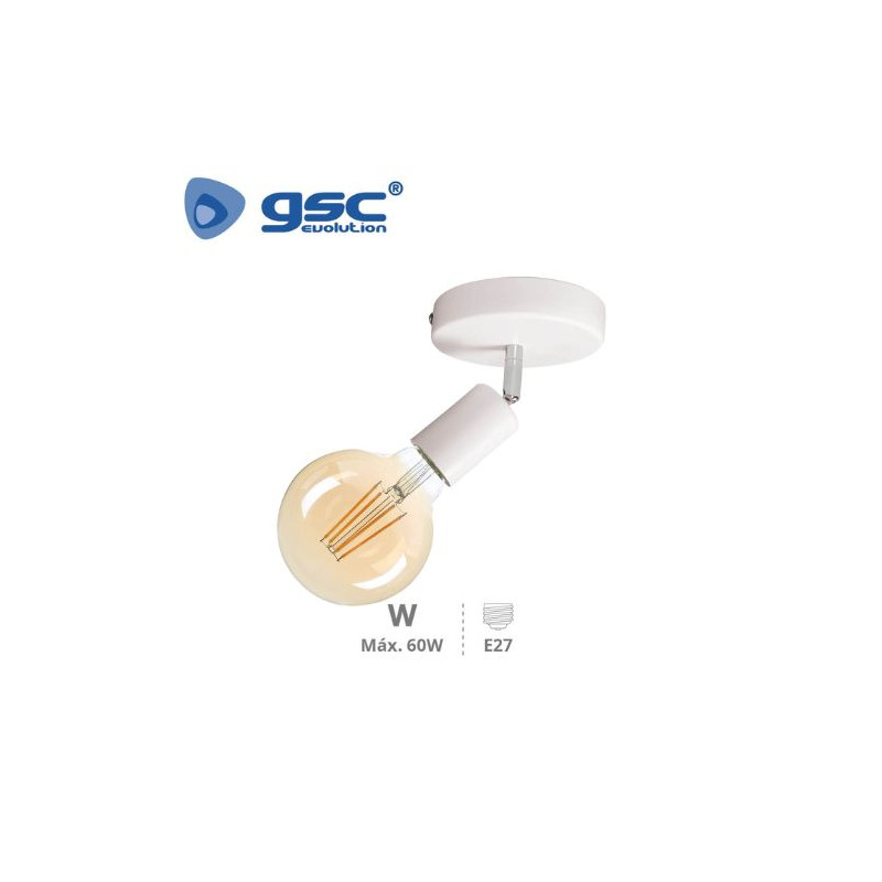 Foco de techo simple E27 Blanco Kestila GSC C1/50