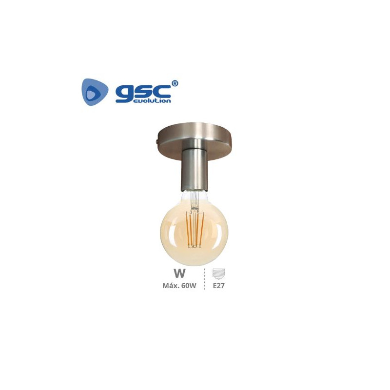 Foco de techo simple E27 Níquel Jokela GSC /50