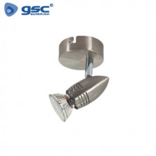 Foco techo/pared simple GU10 Níquel Serie Kegla GSC C1/20