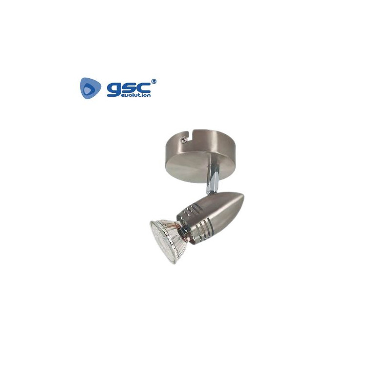 Foco techo/pared simple GU10 Níquel Serie Kegla GSC C1/20