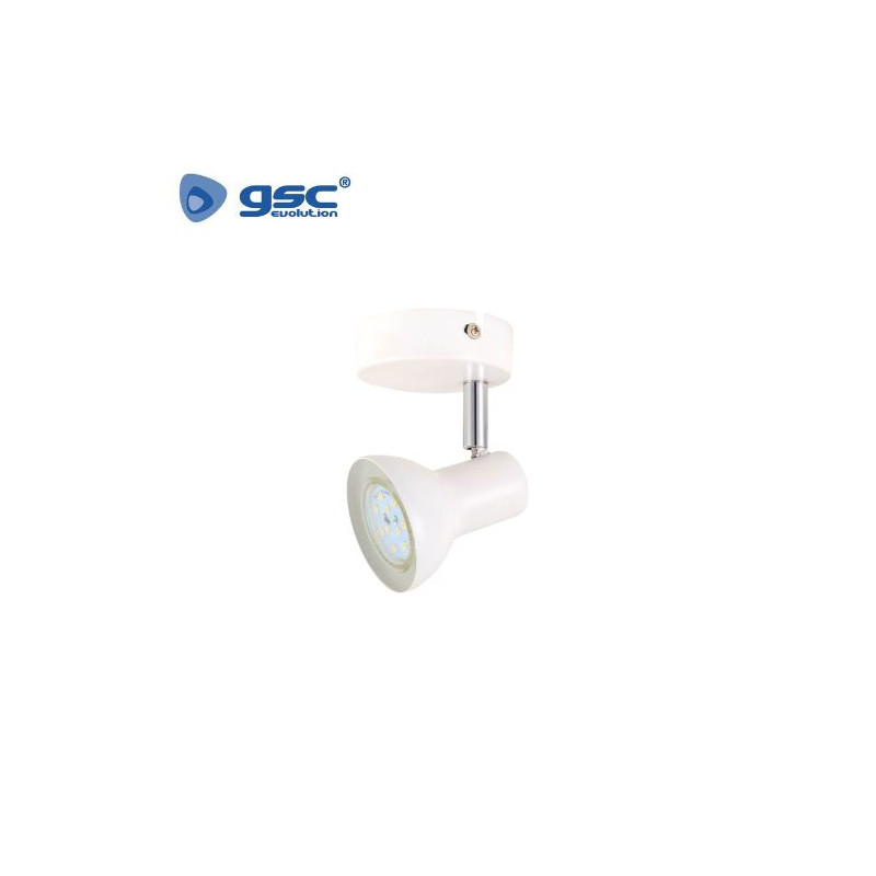 Foco techo/pared simple GU10 Blanco Serie Kaitola GSC C1/20