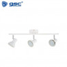 Foco techo/pared triple lineal GU10 Blanco Serie Kaitola GSC C1/8