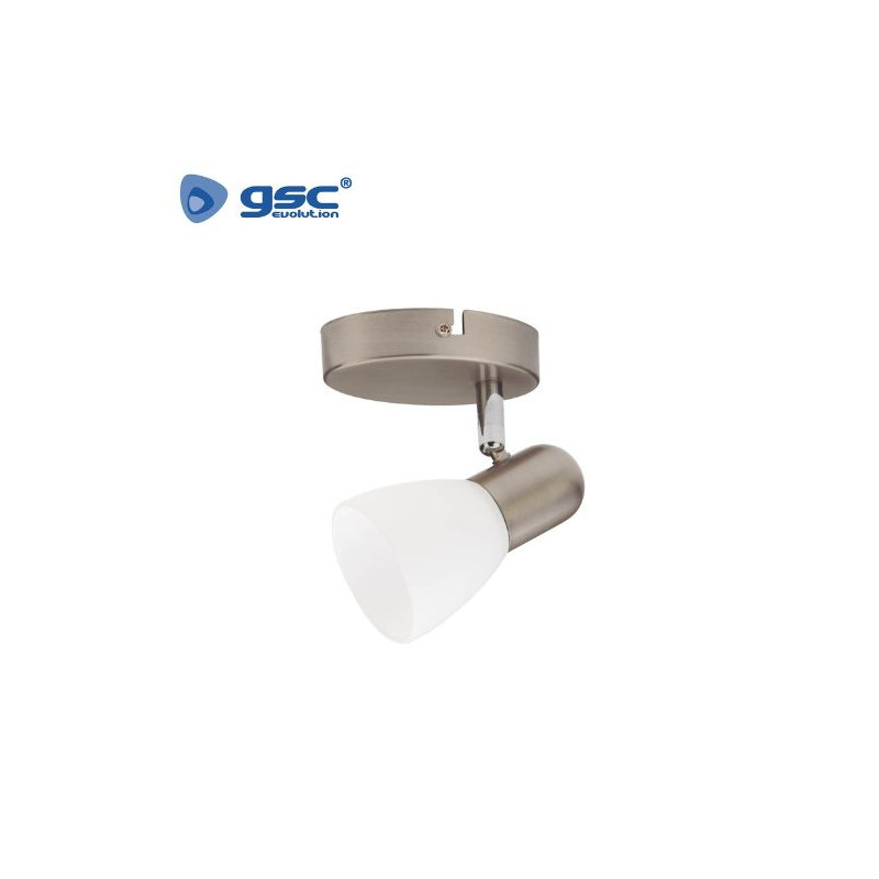 Foco techo/pared simple E14 Níquel Serie Guimara GSC C1/40