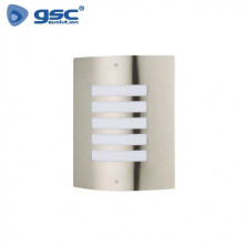 Aplique de pared Máx.60w E27 Curvado Níquel Satín Diámetro 220x280mm IP44 220V GSC C1/8