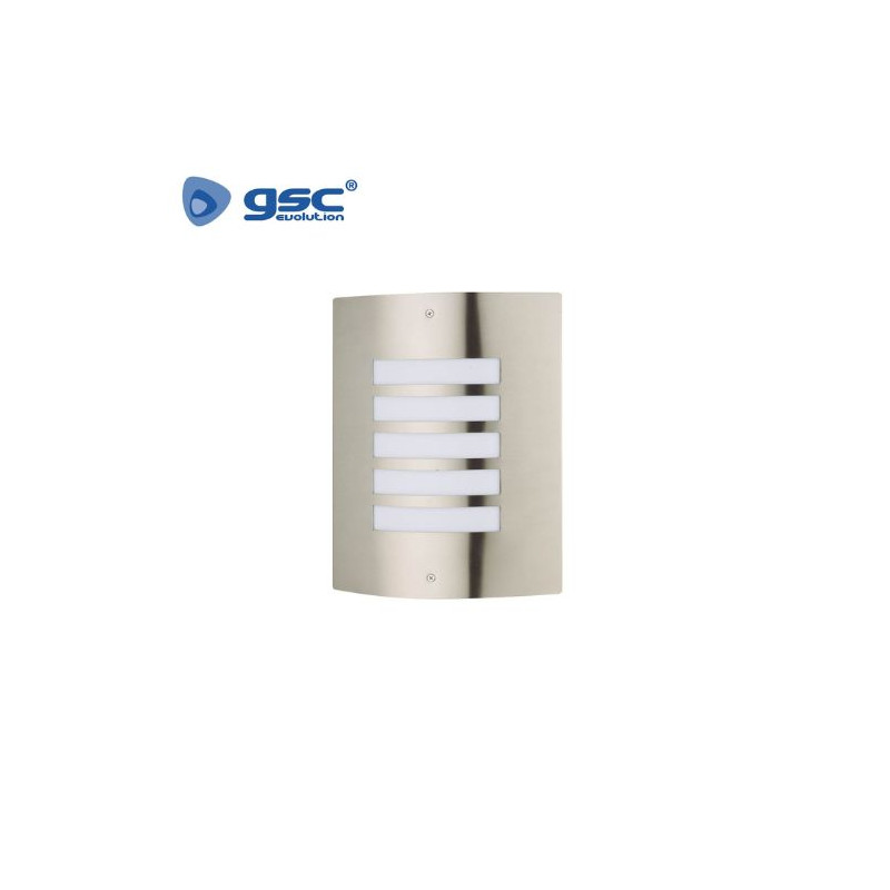 Aplique de pared Máx.60w E27 Curvado Níquel Satín Diámetro 220x280mm IP44 220V GSC C1/8