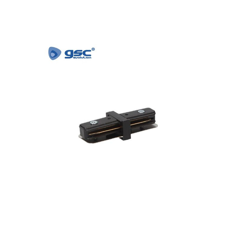 Accesorio Conector recto para carril monofásico Negro IP20 220V GSC C1/200