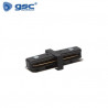 Accesorio Conector recto para carril monofásico Negro IP20 220V GSC C1/200