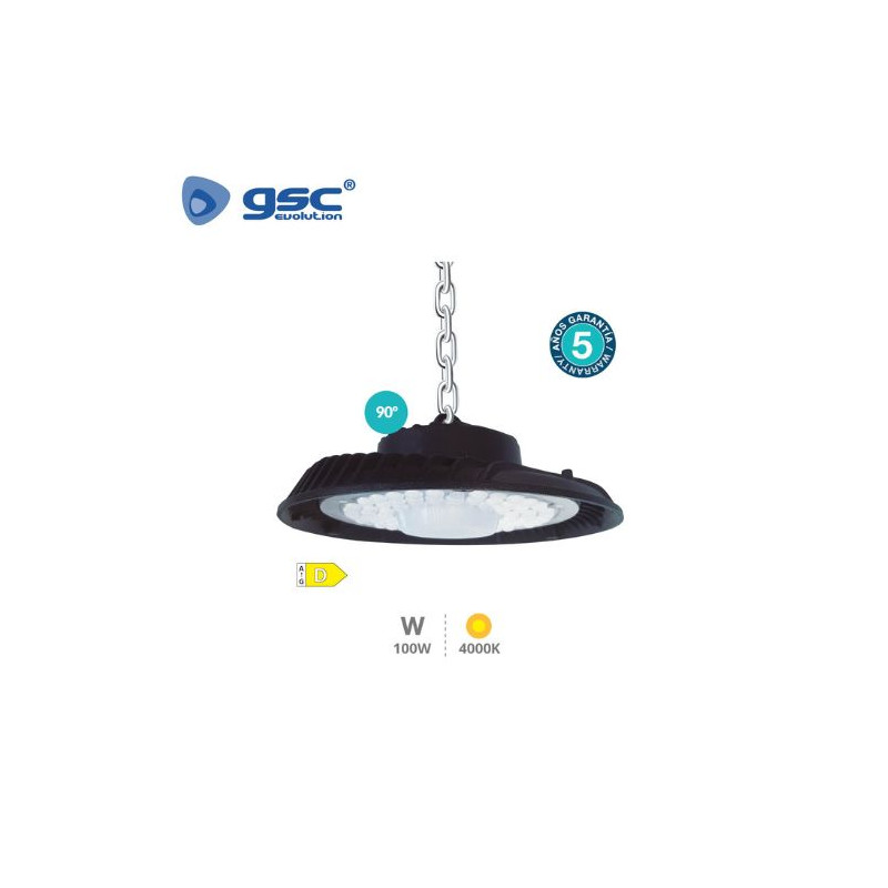 Campana Industrial LED 100w 4000K 12000Lm 5 años garantía PRO ÚLTIMAS UNIDADES