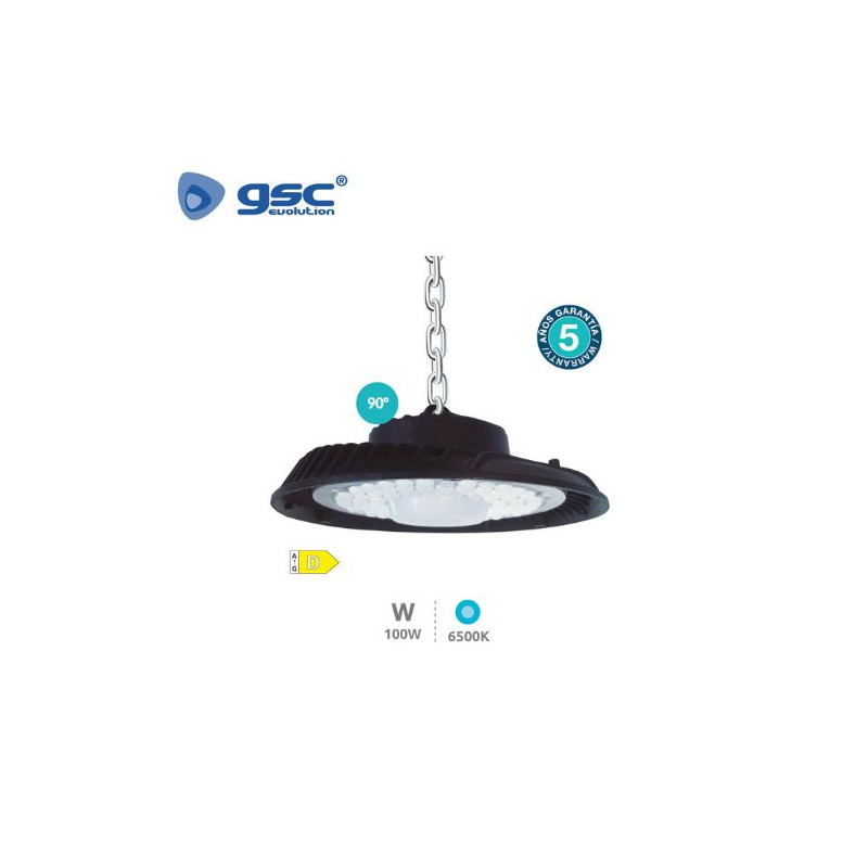 Campana Industrial LED 100w 6500K 12000Lm 5 años garantía PRO ÚLTIMAS UNIDADES