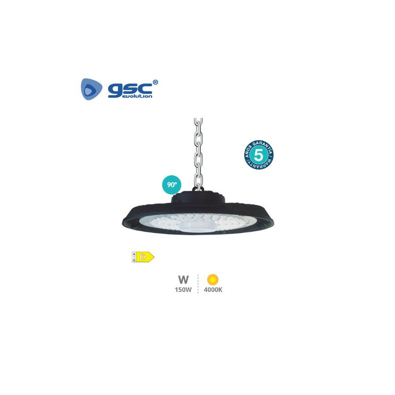 Campana Industrial LED 150w 4000K 5 años de garantía Línea PROFESIONAL Titas GSC C1/1