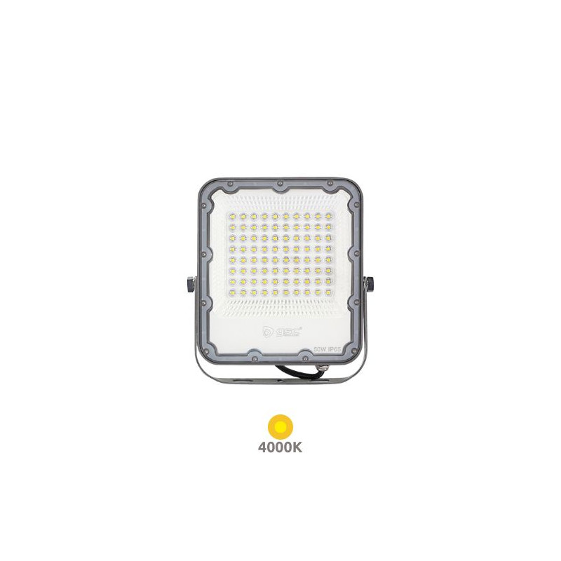 Proyector LED 50w 4000K 4700Lm CARCASA GRIS IP65 GSC C1/20