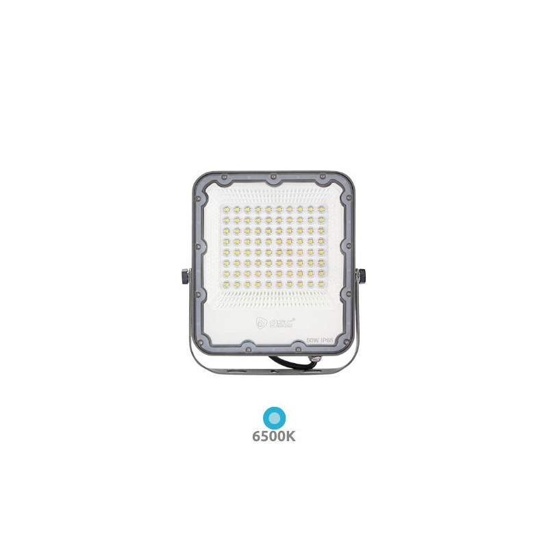Proyector LED 50w 6500K 4700Lm CARCASA GRIS IP65 GSC