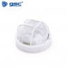 Aplique de pared Máx.60w E27 Redondo con Rejilla Blanco Diámetro 188mm IP44 220V GSC C1/24