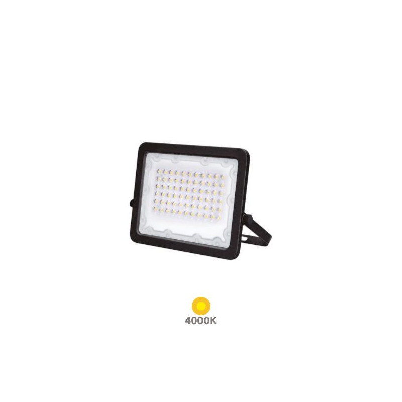 Proyector LED 50w 4000K 4800Lm CARCASA NEGRA IP65 GSC UUS