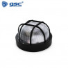 Aplique de pared Máx.60w E27 Redondo con Rejilla Negro Diámetro 188mm IP44 220V GSC C1/24