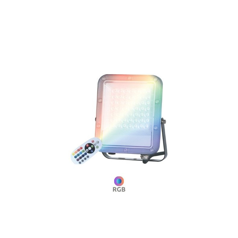Proyector LED 30W RGB + 1800K CARCASA GRIS Kintore IP65 GSC C1/20