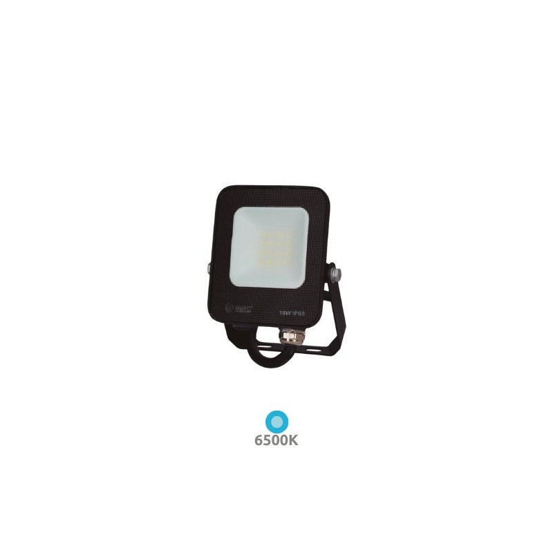 Proyector LED 10w 6500K 930Lm CARCASA NEGRA Santadi IP65 GSC