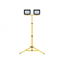 Proyector Doble con trípode LED 2x30w 6500K Amarillo CARCASA NEGRA IP65 GSC C1/4