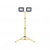 Proyector Doble con trípode LED 2x30w 6500K Amarillo CARCASA NEGRA IP65 GSC C1/4