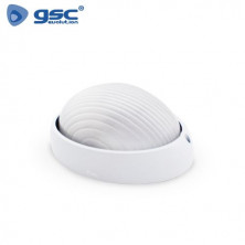 Aplique de pared Máx.60w E27 Semi-ovalado Blanco Diámetro 215x108mm IP44 220V GSC C1/20