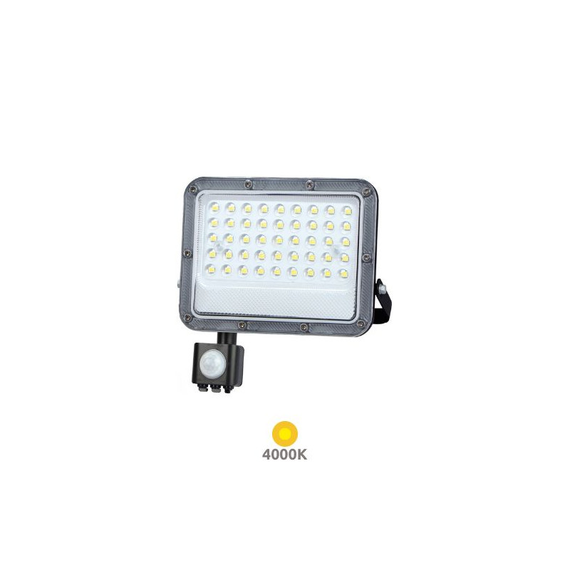 Proyector LED con sensor 30W 4000K 2600Lm CARCASA NEGRA Belinta IP65 GSC C1/20