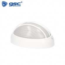 Aplique de pared Máx.60w E27 Semi-ovalado con Rejilla Blanco IP44 220V GSC C1/20