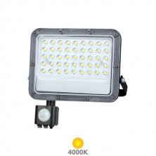 Proyector LED con sensor 50W 4000K 4800Lm CARCASA NEGRA Belinta IP65 GSC C1/10