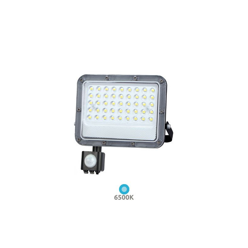 Proyector LED con sensor 50W 6500K 4800Lm CARCASA NEGRA Belinta IP65 GSC C1/20