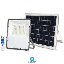 Proyector Solar LED 60w 6500K 1400Lm CARCASA GRIS con Mando IP65 ÚLTIMAS UNIDADES