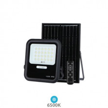Proyector solar LED 6W 6500K 900Lm CARCASA NEGRA Miloha IP65 GSC C1/10