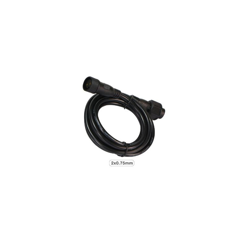 Cable alargador (2x0.75mm) 2 metros para proyector solar Miloha ref. 202615015/016/017 GSC C1/50