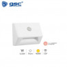 Aplique para escalera con sensor crepuscular y movimiento 4000K IP54 GSC C20/80