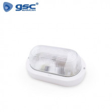 Aplique de pared Máx.60w E27 Ovalado Blanco Diámetro 192x95mm IP44 220V GSC C1/24