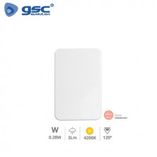 Luz de noche LED indirecta con sensor crepuscular 0,07w 4000K 3Lm 220V GSC C10/40