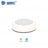 Luz de armario LED con sensor Movimiento 0,5w 6000K 35Lm Redonda Blanco Funciona a pilas IP20 GSC C1