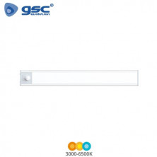 Luz de armario LED c/sensor mov./ crepuscular 1,8w CCT Tono de luz ajustable 180Lm 600x15,5x40mm GSC