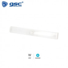 Luz de armario LED 4w 6000K 320Lm Regulable Blanco Con batería IP20 GSC C1/60